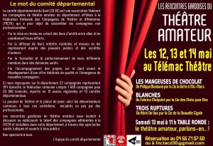 flyer 2éme Rencontres Gardoises du Théâtre Amateur 05-2017 verso
